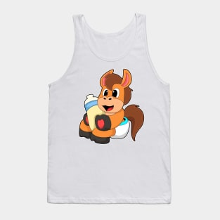 Horse with Baby bottle Tank Top